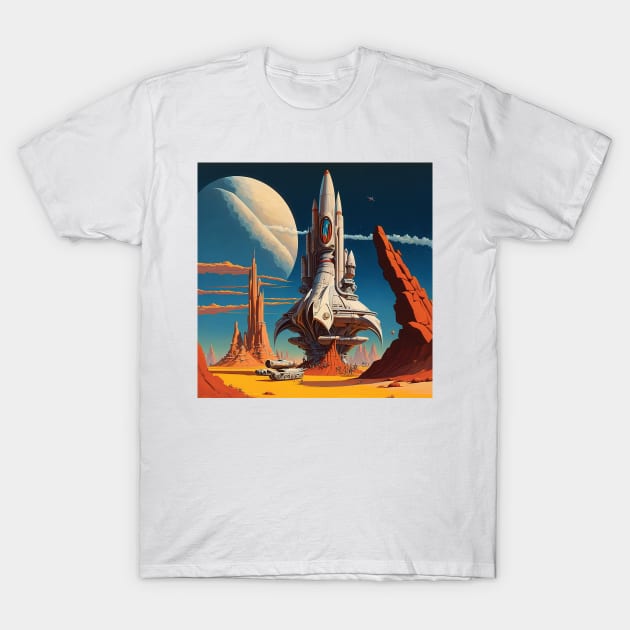 Alien Spaceship T-Shirt by denjay5